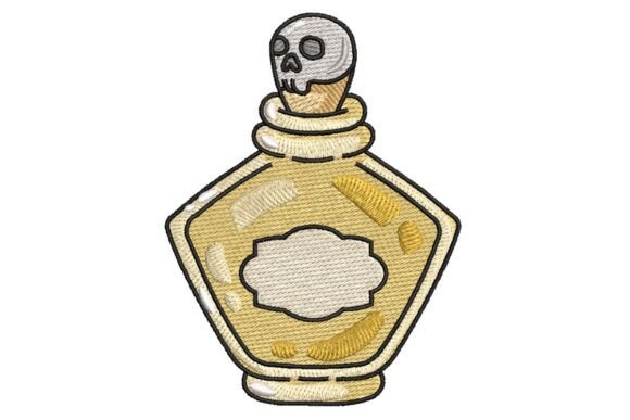 Spooky Skull Stopper Potion Bottle