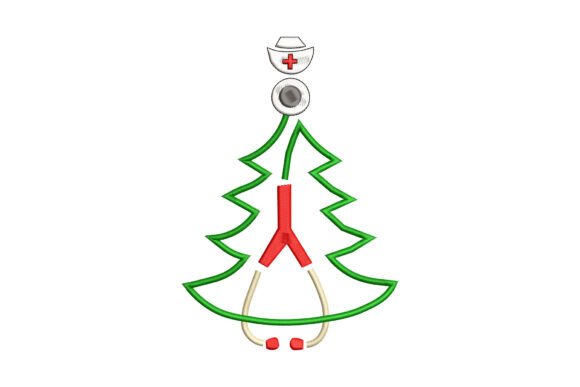 Stethoscope Christmas Tree Embroidery Review